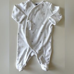 Janie and Jack elephant footie  Newborn size